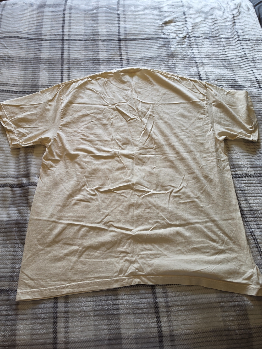 Comfort Colors Cream Short Sleeve Tee with Orange and Black Graphic - Picture 4 of 4